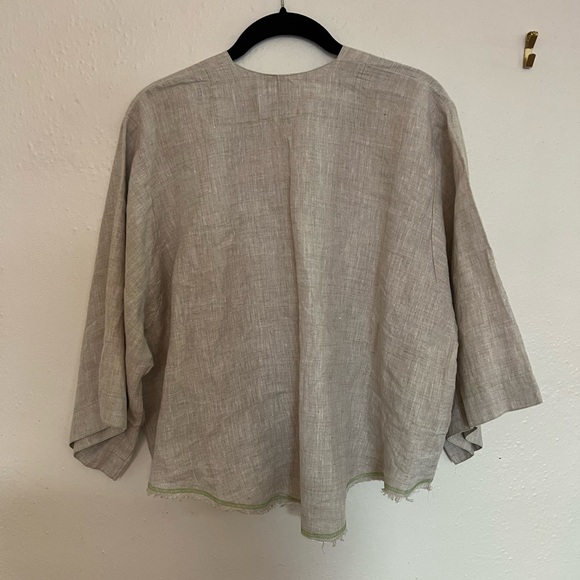 Anna Jean Kos Linen Cirrus Blouse - Picture 2 of 8